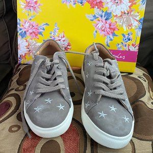 Joules Solena Luxe Shoes in Gray Star